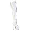 Pleaser - JUBILANT4012 Platform overknee Boots - White Product image